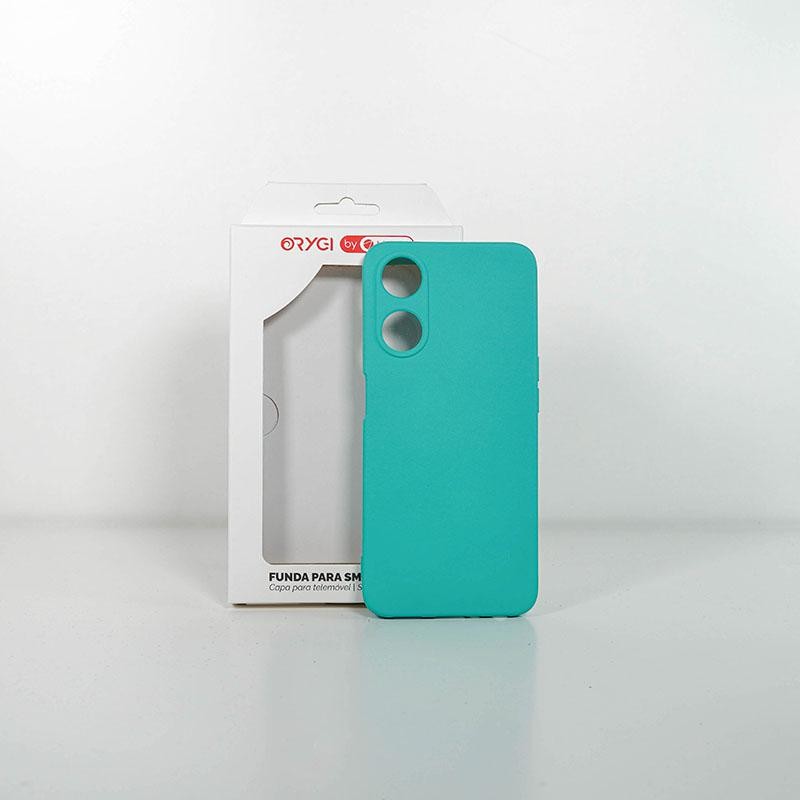 Funda Orygi Oppo A78 5G silicona verde cpc