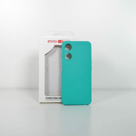 Funda Orygi Oppo A78 5G silicona verde cpc