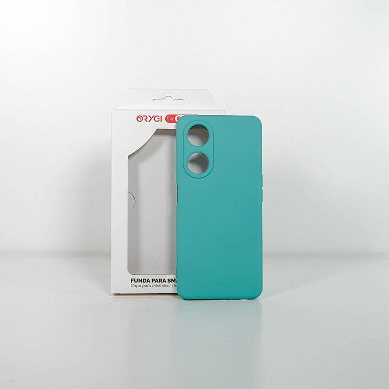 Funda Orygi Oppo A98 silicona verde cpc