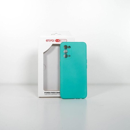 Funda Orygi Oppo Find X3 Lite silicona verde cpc