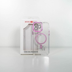 Funda Orygi iPhone 13PM MS transp rosa cpc