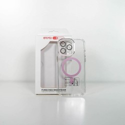 Funda ORYGI iPhone 15PM MagSafe transp rosa cpc