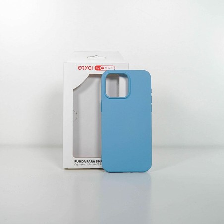 Funda Orygi iPhone 15PM silicona azul spc