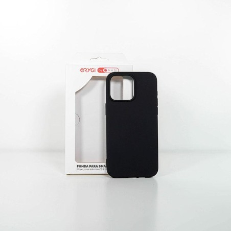 Funda Orygi iPhone 15PM silicona negra spc