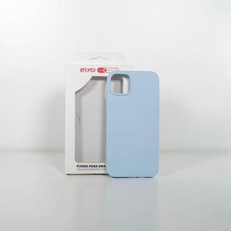 Funda ORYGI iPhone 14PL silicona azul spc