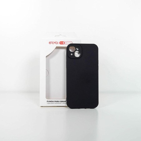 Funda ORYGI iPhone 14PL silicona negra spc