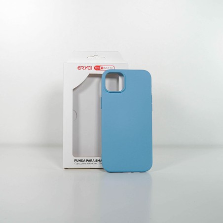 Funda Orygi iPhone 15PL silicona azul spc