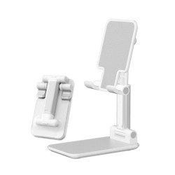 Soporte smartphone Devia escritorio blanco