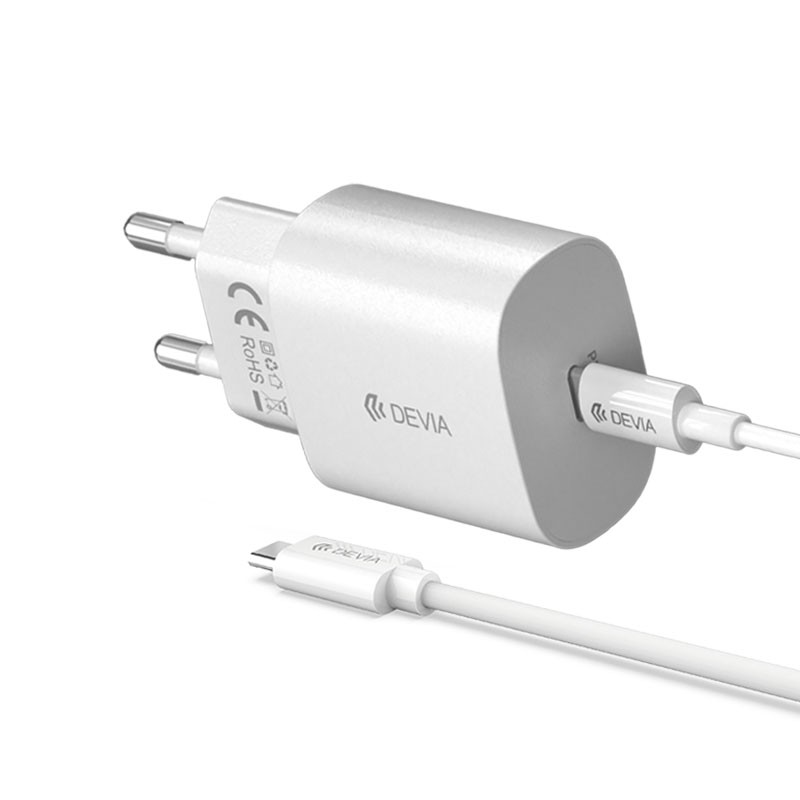 Cargador Devia Smart PD Tipo C  Tipo C  25W 1 2m