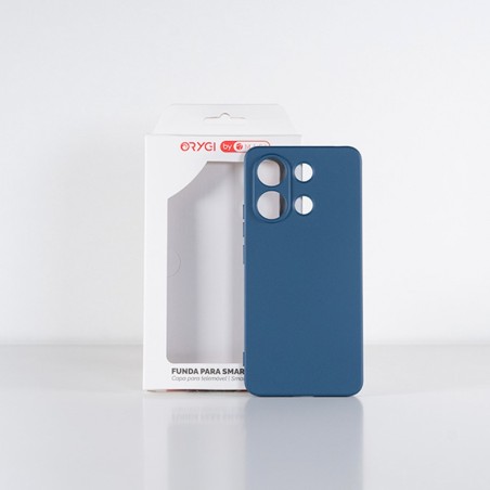 Funda Orygi Redmi Note 13 silicona azul cpc