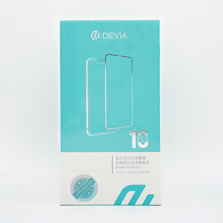 Pack cristal templ Devia Van iPhone X/XS  10u 