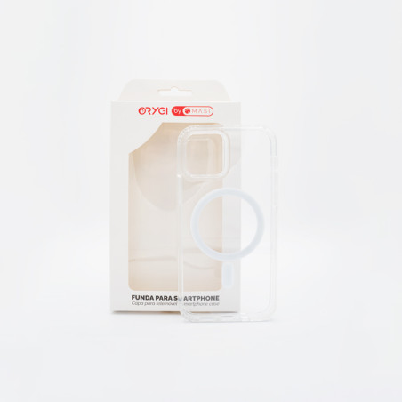 Funda Orygi iPhone 12/12P MS transp blanca spc