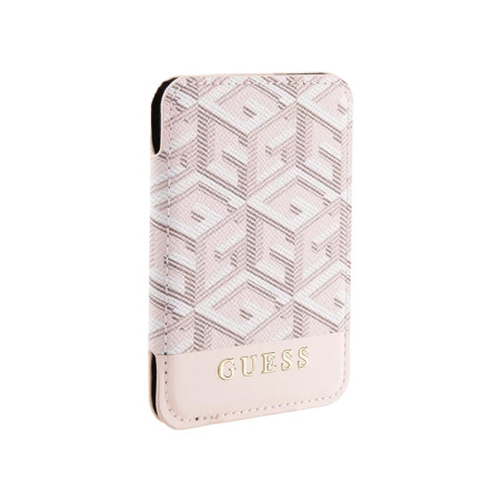Tarjetero magnético Guess MS Gcube rosa