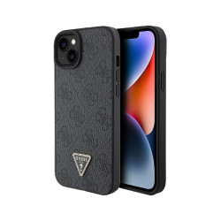 Funda Guess iPhone 15 4G Triangle Strass negra