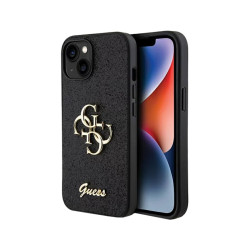 Funda Guess iPhone 15 4G Glitter negra