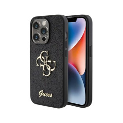 Funda Guess iPhone 15P 4G Glitter negra