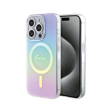 Funda Guess iPhone 15P MS IML Iridiscent púrpura