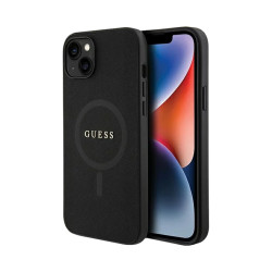 Funda Guess iPhone 15PL MS Saffiano negra