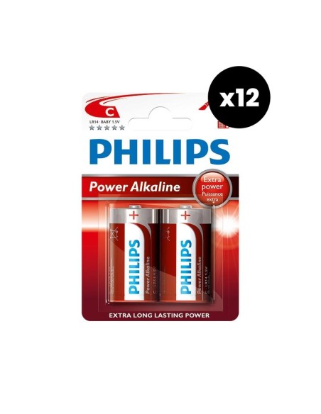 Caja Pilas Philips LR14 Baby C x2  12u 