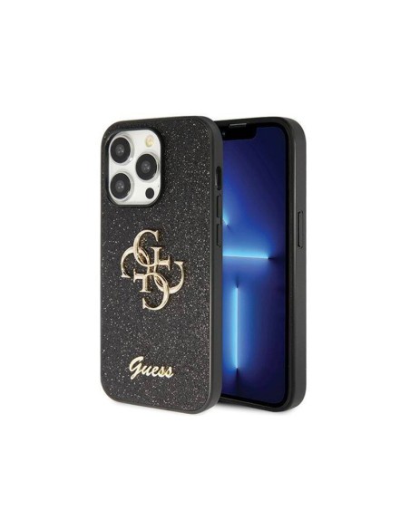 Funda Guess iPhone 14PM 4G Glitter negra