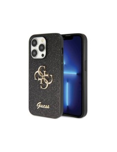 Funda Guess iPhone 14PM 4G Glitter negra 2