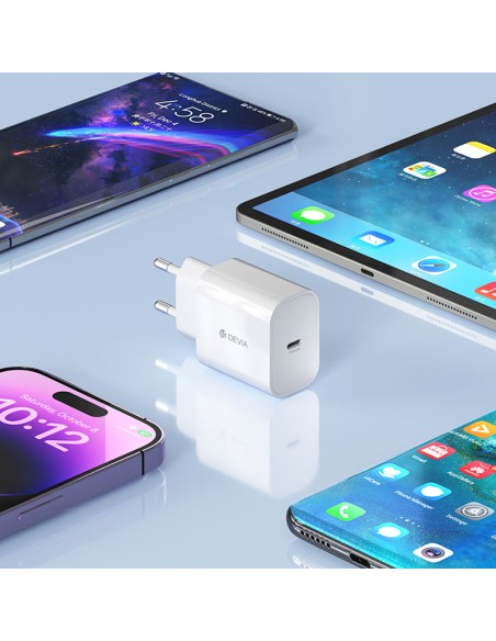 Cargador Devia Smart PD V2 Tipo (Lightning) 20W 1m