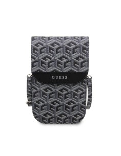 Bandoleira smartphone Guess GCube Stripe negra 2