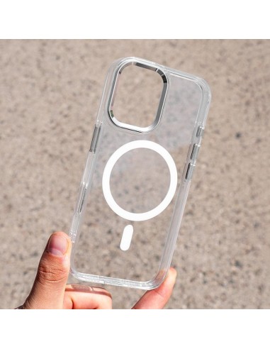 Funda Premium iPhone 16 MagSafe blanco transp