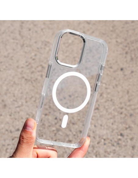 Funda Premium iPhone 16 MagSafe blanco transp