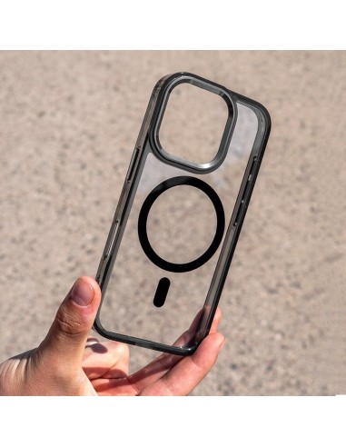 Funda Premium iPhone 16 Pro MagSafe negro transp