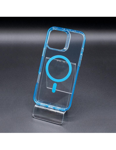 Funda Premium iPhone 16 Pro Max MagSafe azul trans