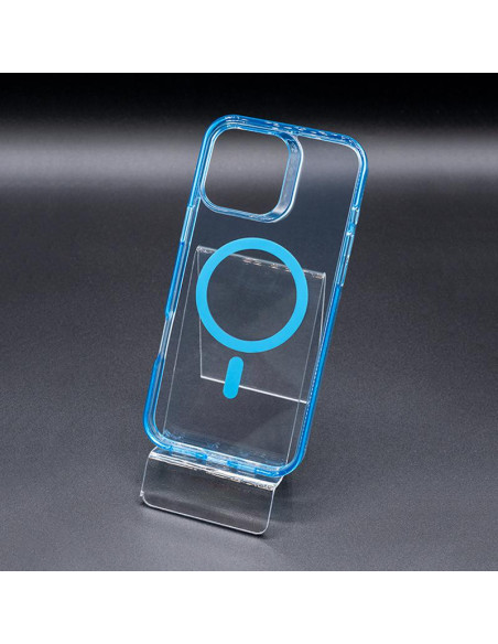 Funda Premium iPhone 16 Pro Max MagSafe azul trans