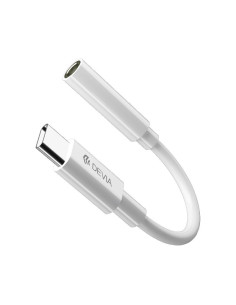 Adaptador Devia Smart C/Jack 3 5mm con carga blco