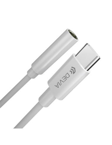 Adaptador Devia Smart C/Jack 3 5mm con carga blco