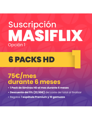 Suscripción Masiflix 6 Meses | Packs de Láminas de Hidrogel