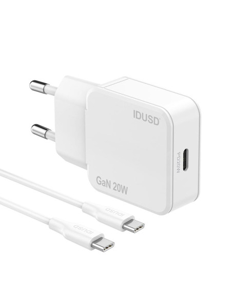 Set cargador GaN IDUSD D306B C   Cable C/C PD 20W