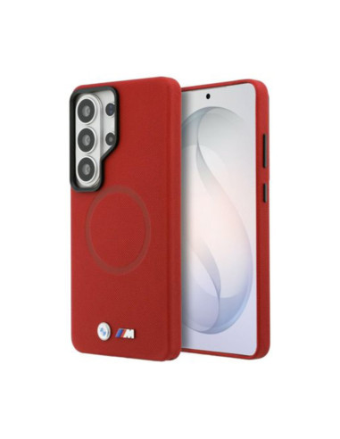 Funda BMW M Samsung Galaxy S26 Ultra Metal Logo MagSafe roja
