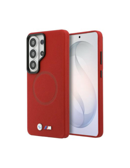 Funda BMW M Samsung Galaxy S26 Ultra Metal Logo MagSafe roja