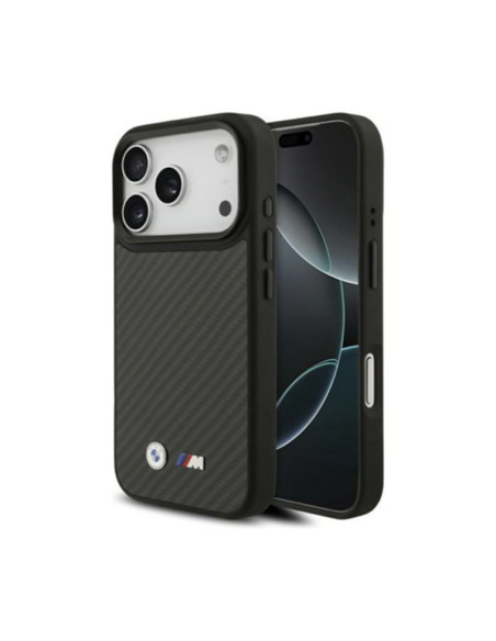 Funda BMW M iPhone 17 Pro Kevlar Matt MagSafe negra