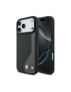 Funda BMW M iPhone 17 Pro Max Cargon Logo MagSafe antracita