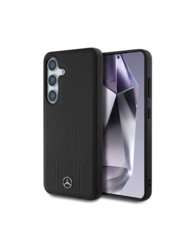 Funda Mercedes Samsung Galaxy S25+ Debossed Lines MagSafe Negra