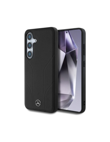 Funda Mercedes Samsung Galaxy S25+ Debossed Lines MagSafe Negra