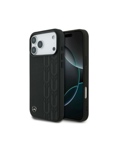 Funda Mercedes iPhone 17 Pro Max Laurel Leaves MagSafe Negra