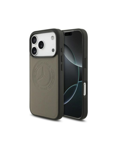 Funda Mercedes iPhone 17 Pro Max Vintage Logo MagSafe Taupe