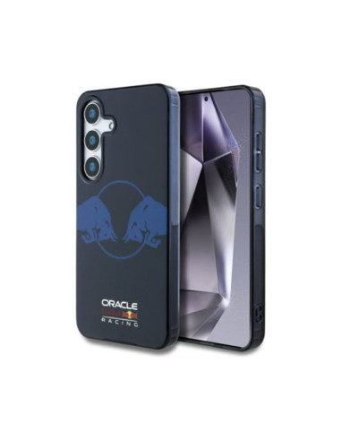 Funda Red Bull Samsung Galaxy S25 Two Bulls Logo MagSafe azul marino