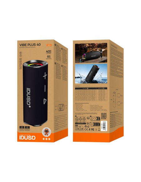 Altavoz Bluetooth Vibe Plus 40W IP67 | EQ y TWS