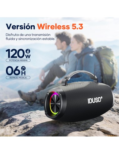 Altavoz Bluetooth Boom 120W IP67 | Exterior potente