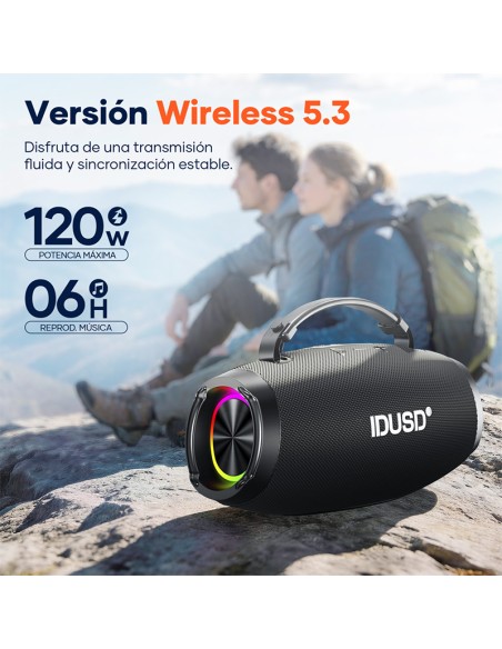 Altavoz Bluetooth Boom 120W IP67 | Exterior potente