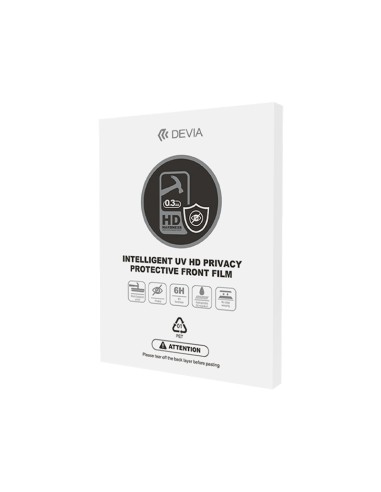Pack láminas Hidrogel Devia UV 6H Privacy 0,30 mm (10u)