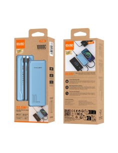 Powerbank IDUSD P11A Eco 10000mAh 22.5W azul 2